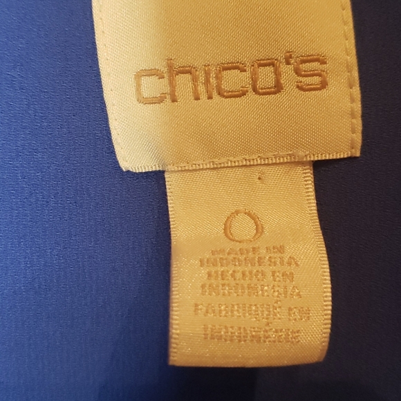 Chico Blouse, Tunic, Royal Blue, Size XS - Picture 3 of 7